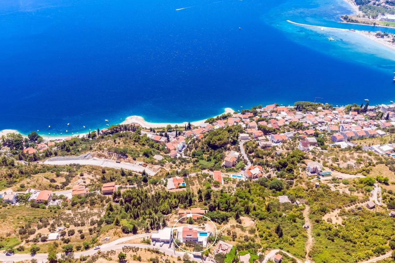 Villa Belvedere With Heated Pool, Billiards, Media Room, Sea Views,10 Pax Omis Exterior photo