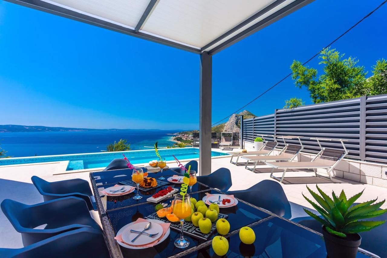 Villa Belvedere With Heated Pool, Billiards, Media Room, Sea Views,10 Pax Omis Exterior photo